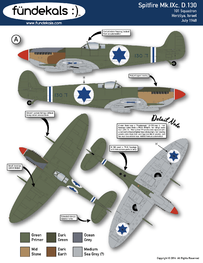 Spitfires of the Israeli Defense Forces