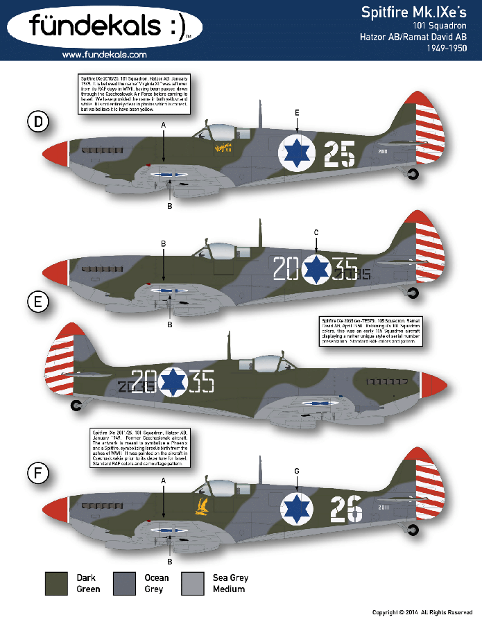 Spitfires of the Israeli Defense Forces