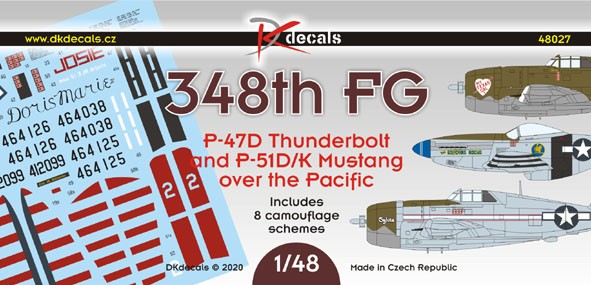 348th FG P-47D and P-51D/K over the Pacific