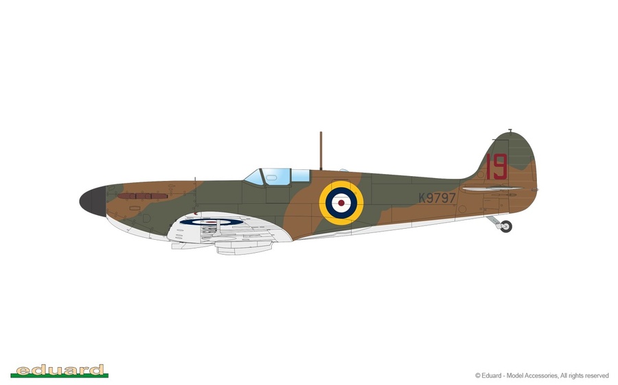 1:144 21st Century Toys Classic Aircraft Series British Spitfire MK.VIII/IX 