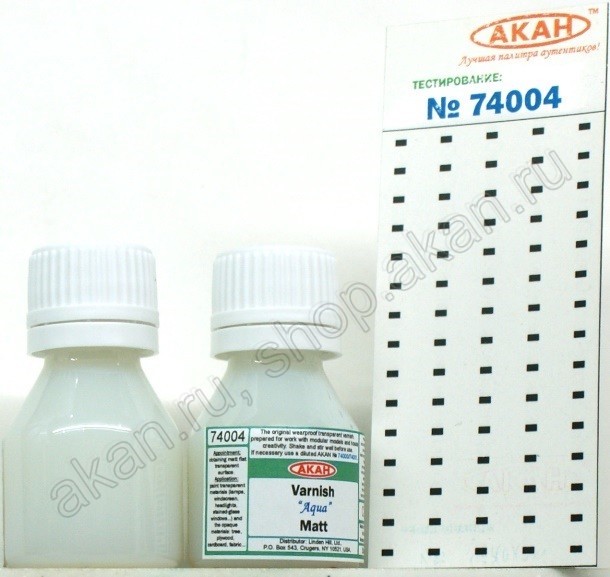 Matt varnish "Aqua" (10ml)