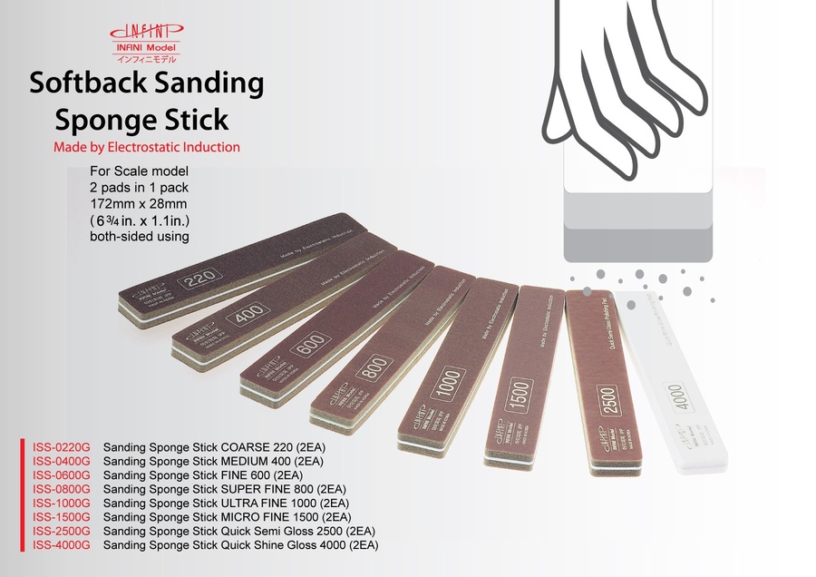Sanding sanding stick pack