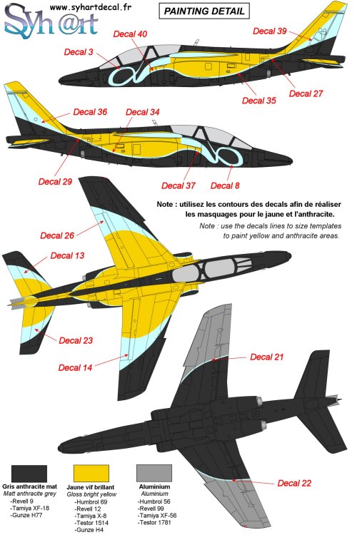 Syhart Decals 1/48 ALPHA JET SOLO DISPLAY 2001-2003 Belgian Air Force 