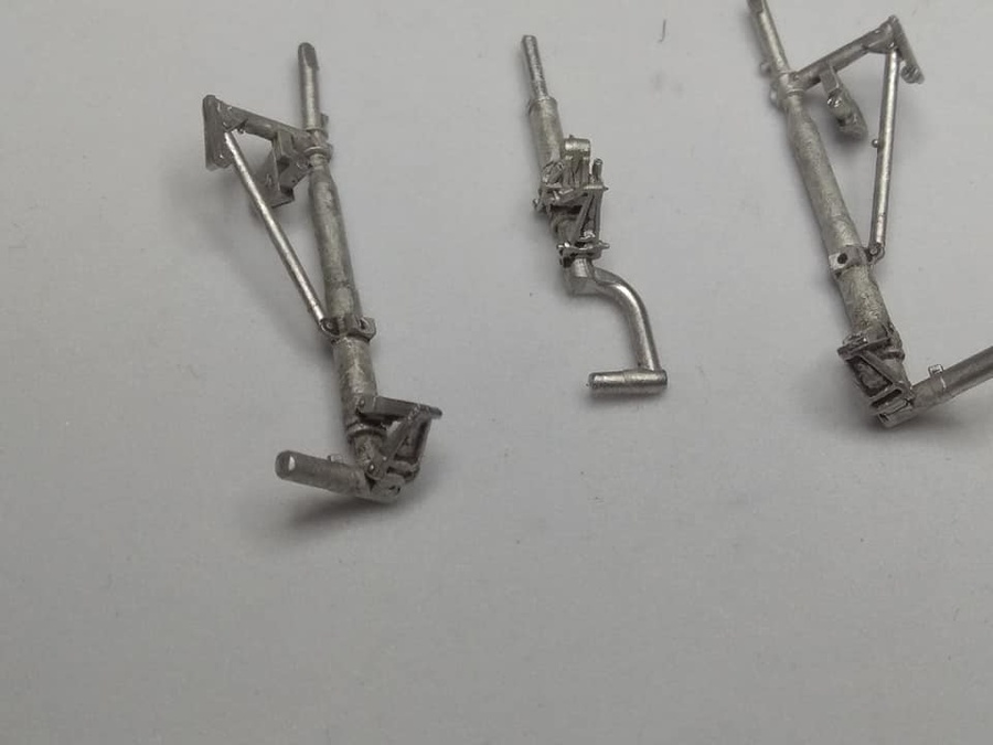 P38 metal landing gear set