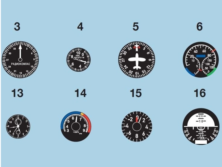 Early Soviet Jet Instruments Dials Decals (x152)
