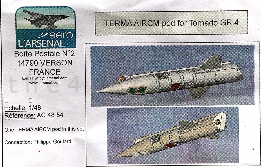 Pod TERMA AIRCM au 1/48 pour Tornado GR.4 