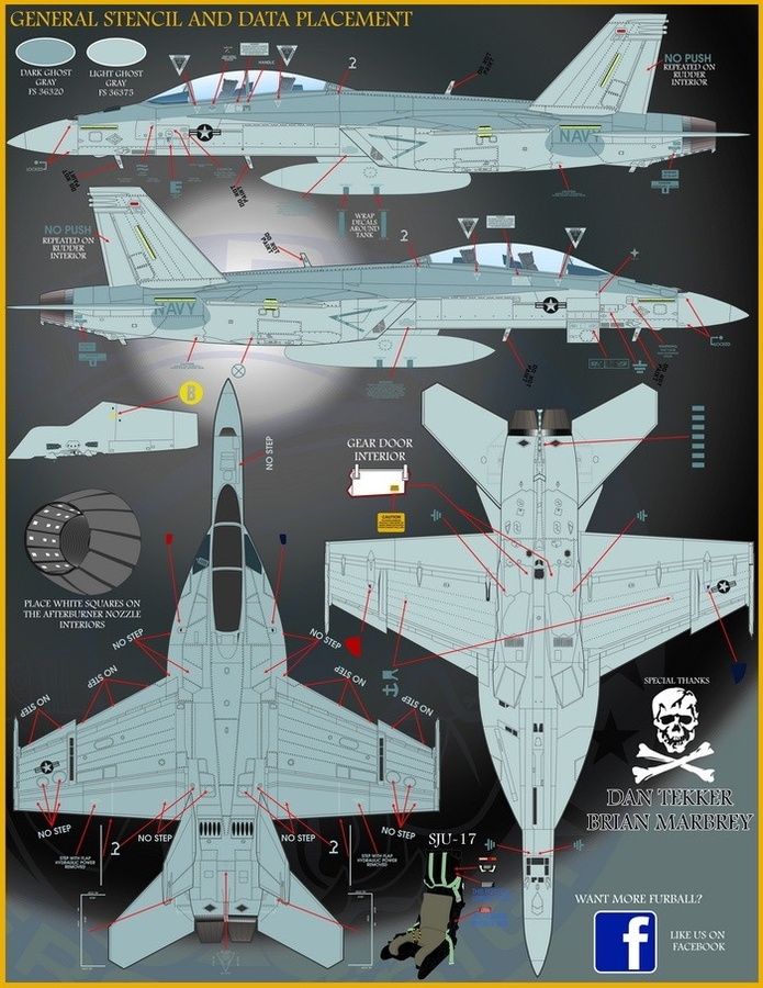 Furball Decals 1/48 BOEING F/A-18F SUPER HORNET Victory Super Hornets VFA-103