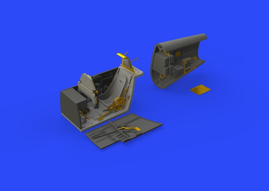 Bf 109E cockpit & radio compartment