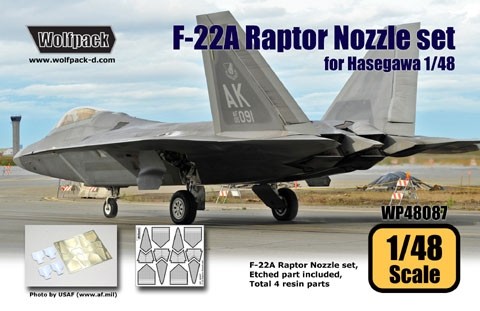 Aires 1/48 F-22A Raptor Wheel Bays for Hasegawa kit  # 4500 