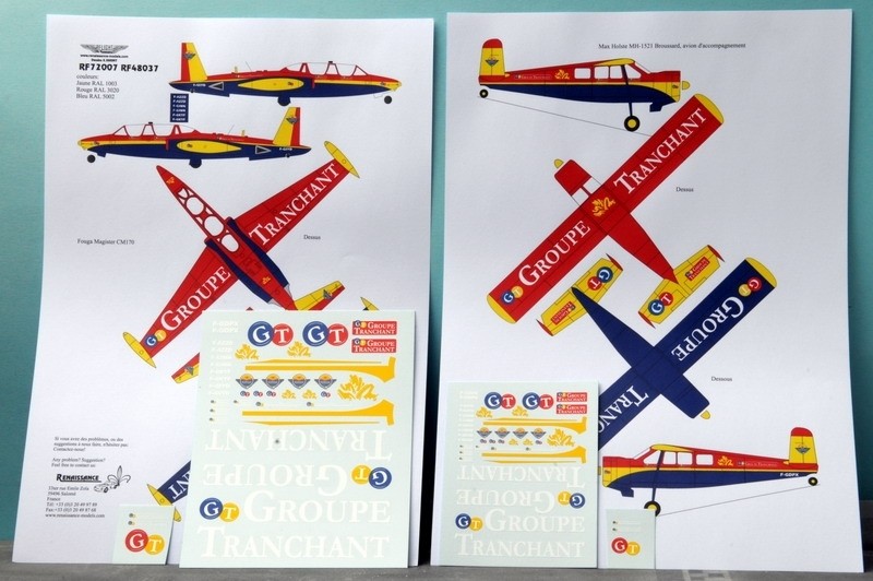 Decal Sets Fouga Magister Patrouille Tranchant Decal Sets Fouga Magister Patrouille Tranchant