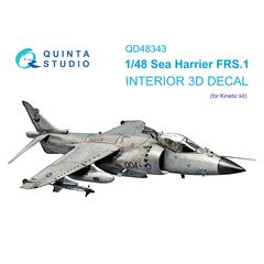 Sea Harrier FRS.1 3D-Printed & coloured Interior on decal paper