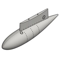 Saab J29 Tunnan Drop tank ”type 1” without fins