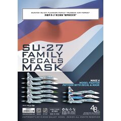 Su-27 Flanker Family Decal color separation mask