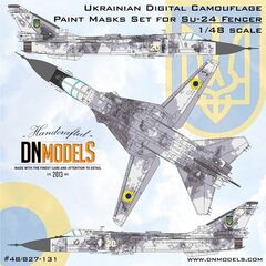 Su-24 Fencer Ukrainian digital camo & insignia paint masks set