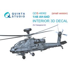 AH-64D 3D-Printed & coloured Interior on decal paper (small version)