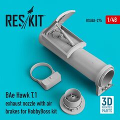 BAe Hawk T.1 exhaust nozzle with air brakes (3D printing)