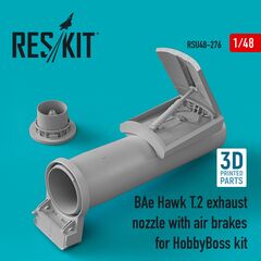 BAe Hawk T.2 exhaust nozzle with air brakes (3D printing)