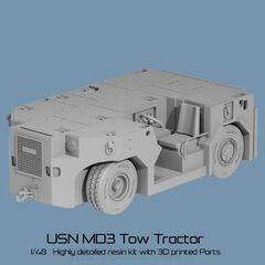 USN SST A/S32A-49 Tow Tractor Offset Scale Models 48025 1:48