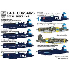 F4U- Corsairs decal sheet Part 2