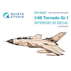 Tornado GR.1 3D-Printed & coloured Interior on decal paper (with 3D-printed resin parts)