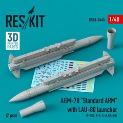 AGM-78 "Standard ARM" with LAU-80 launcher (2 pcs) (F-105,F-4,A-6,EA-6B) (3D printing)