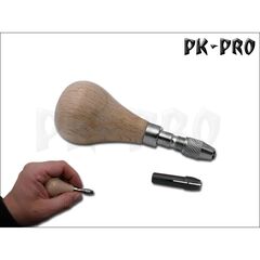 Pin vice with wood handle (0-2mm) PK-PRO PK-303005