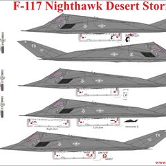 F-117 Nighthawk Desert Storm Pt.II with stencils	