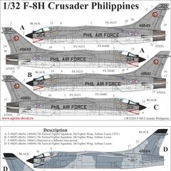 F-8H Crusader Philippines with stencils	