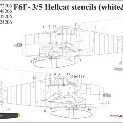 F6F-3/5 Hellcat stencils