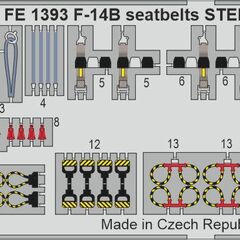 F-14B seatbelts STEEL