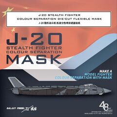 J-20 Stealth Fighter color separation die-cut flexible maskfor the Trumpeter (05812) kit