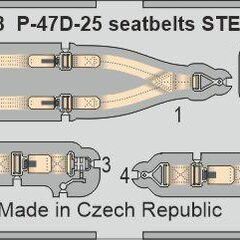 P-47D-25 seatbelts STEEL