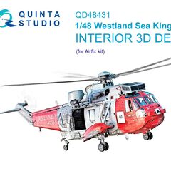 Sea King HU.5 3D-Printed & coloured Interior on decal paper