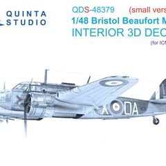 Beaufort Mk.I 3D-Printed & coloured Interior on decal paper (small version)