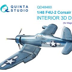 F4U-2 Corsair 3D-Printed & coloured Interior on decal paper