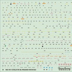Su-22M4/UM-3k Polish stencils