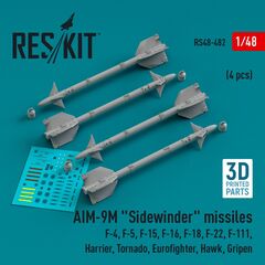 AIM-9M "Sidewinder" missiles (4 pcs) (3D Printed)