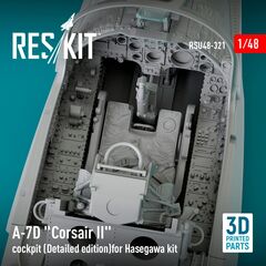 A-7D "Corsair II" cockpit (Detailed edition) (3D Printed) for the Hasegawa kit