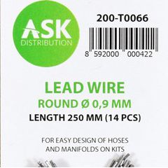 Lead Wire - Round Ø 0,9 mm x 250 mm (14 pcs)