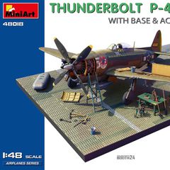 P-47D Bubbletop with base & accessories - Big set MiniArt 48018 1:48