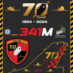 F-16 Block 50 341 SQ 70 years Anniversary 1954-2024