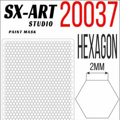 ​Hexagon paint mask with side 2mm