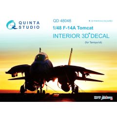 F-14A 3D-Printed & coloured Interior on decal paper