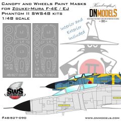 F-4E/EJ Phantom II canopy and wheels paint masks