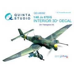 Ju 87D/G  3D-Printed & coloured interior on decal paper