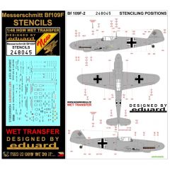 Bf 109F stencils