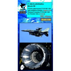 F-16C/CJ/D/DG/DJ Block 50 Viper/Fighting Falcon, Exhaust Nozzles engine F-110-GE-129 1991 release (closed)