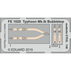 Typhoon Mk. Ib Bubbletop seatbelts STEEL