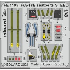 F/ A-18E seatbelts steel