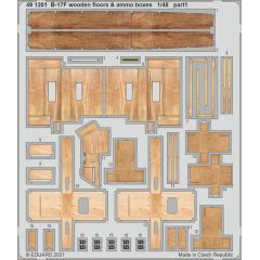 B-17F wooden floors & ammo boxes